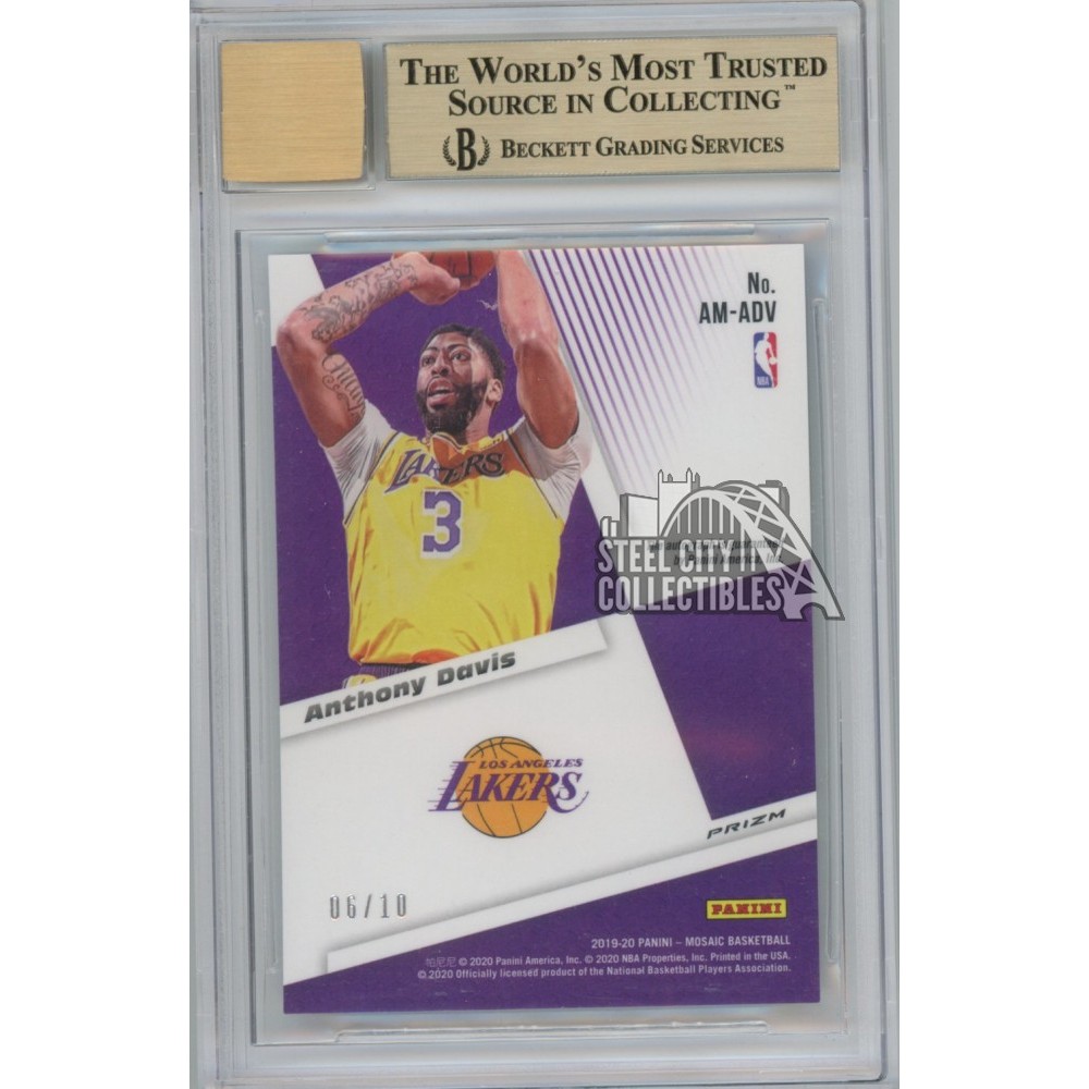 Anthony Davis Gold Auto 直筆サインカード 10枚限定 Anthony Davis 2019-20 Panini Mosaic Gold Autograph Card #AM