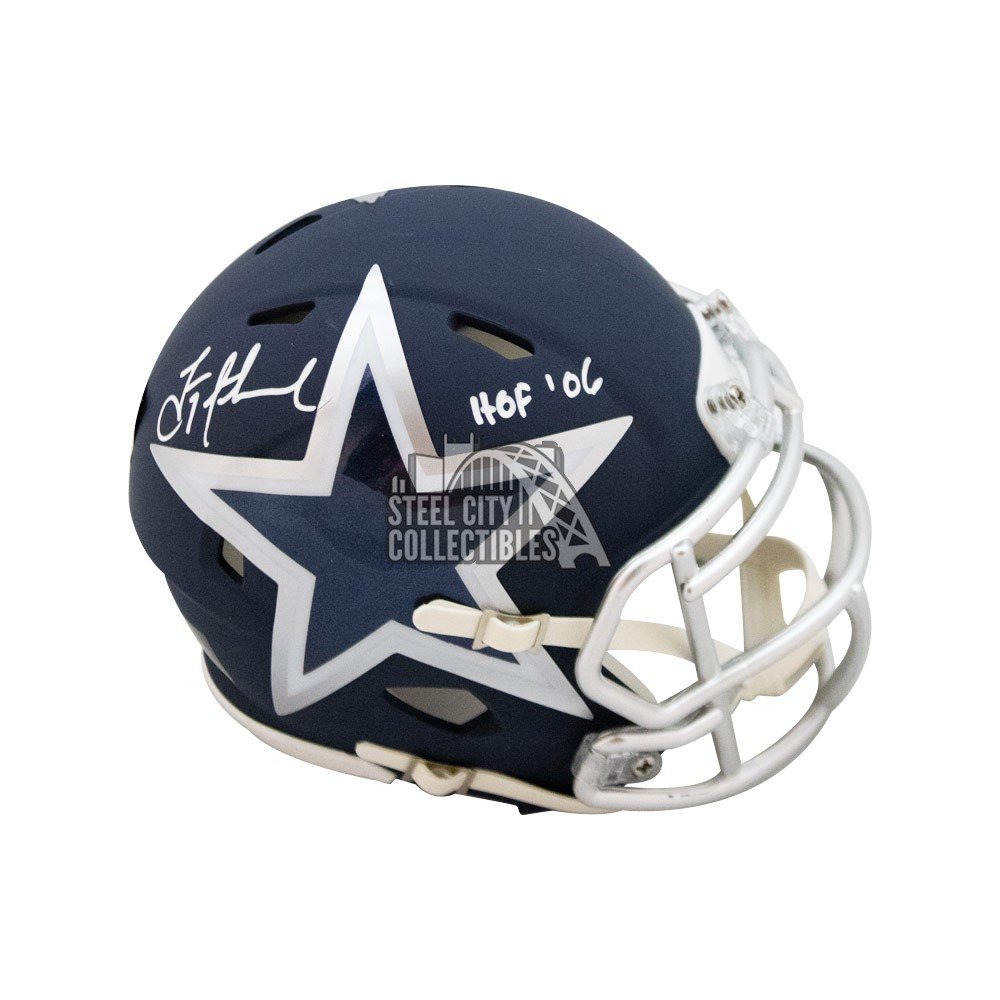 troy aikman signed football