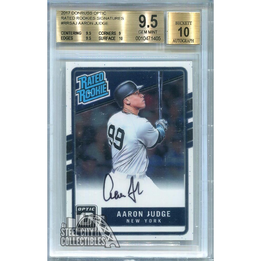 Aaron Judge 2017 Topps Five Star Baseball Autograph Rookie Card FSA-AJ BGS  9.5