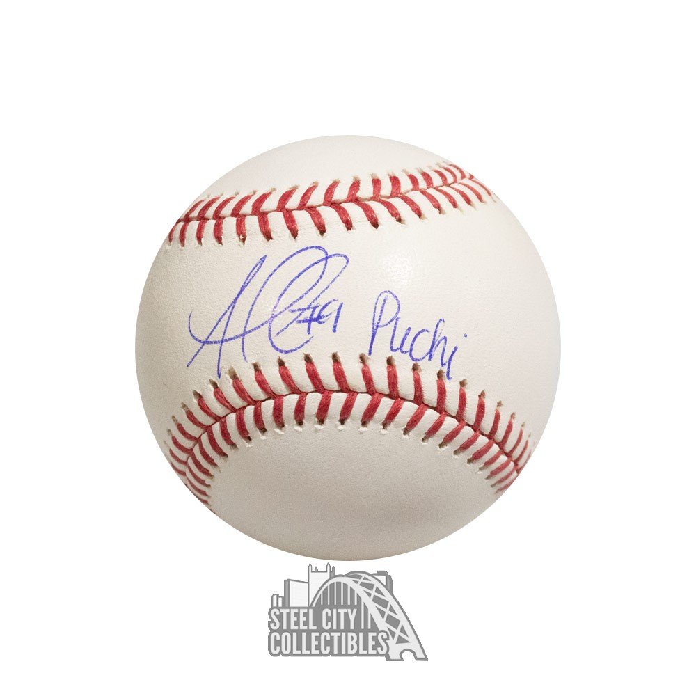 Ozzie Albies Puchi Autographed Official MLB Baseball - JSA COA