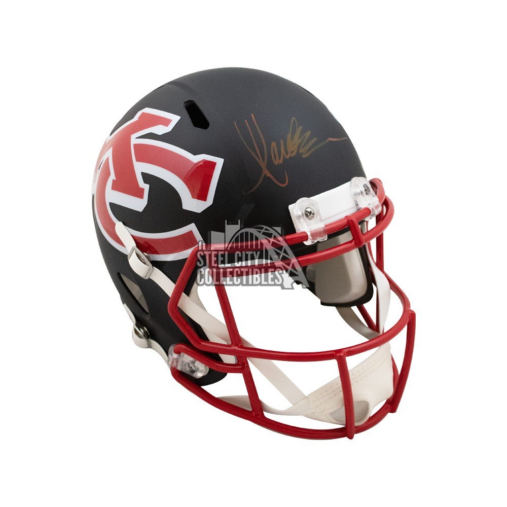 Marcus Allen Autographed Chiefs AMP Replica FullSize Football Helmet BAS COA (Red Ink