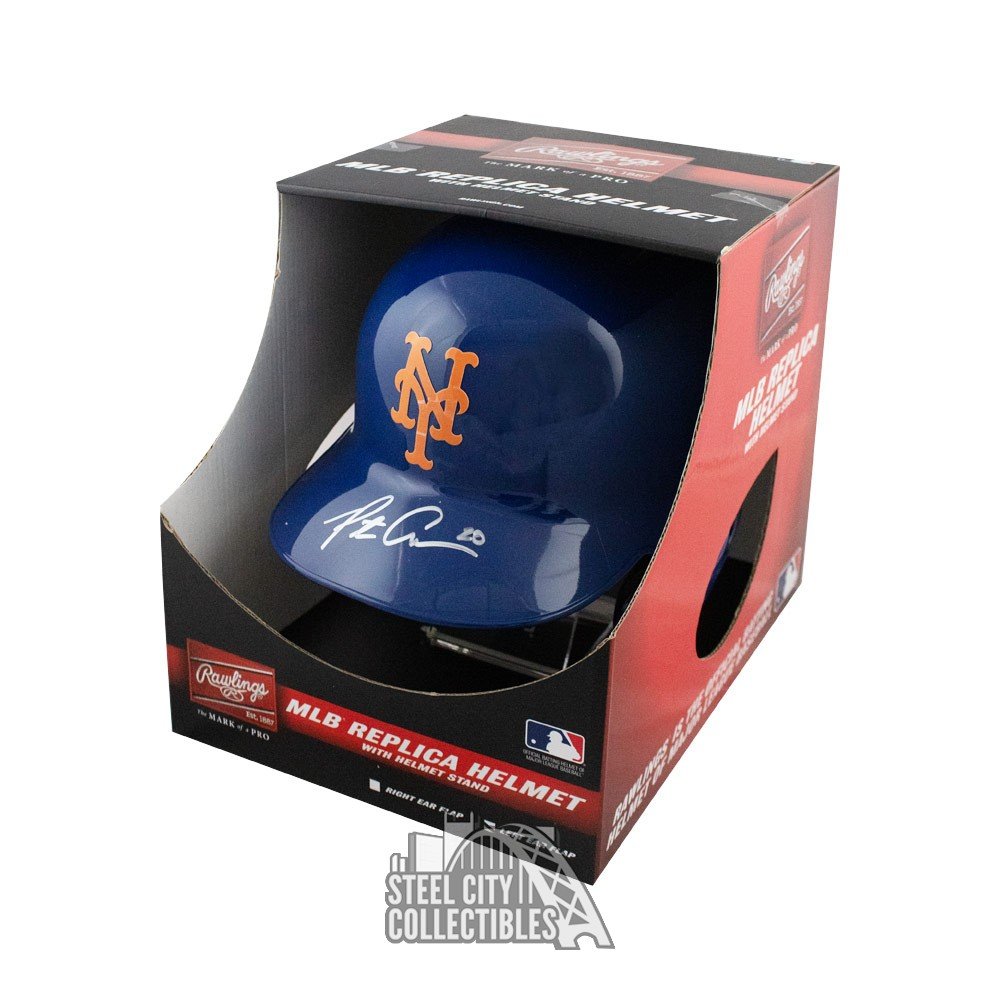 Pete Alonso Autographed New York Mets Replica Baseball Batting Helmet -  Fanatics