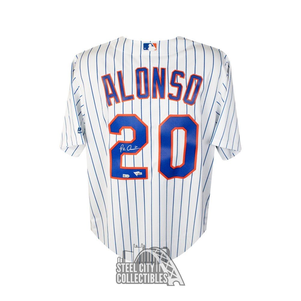 Pete Alonso Autographed Signed New York Mets Nike Authentic Jersey  (Fanatics)