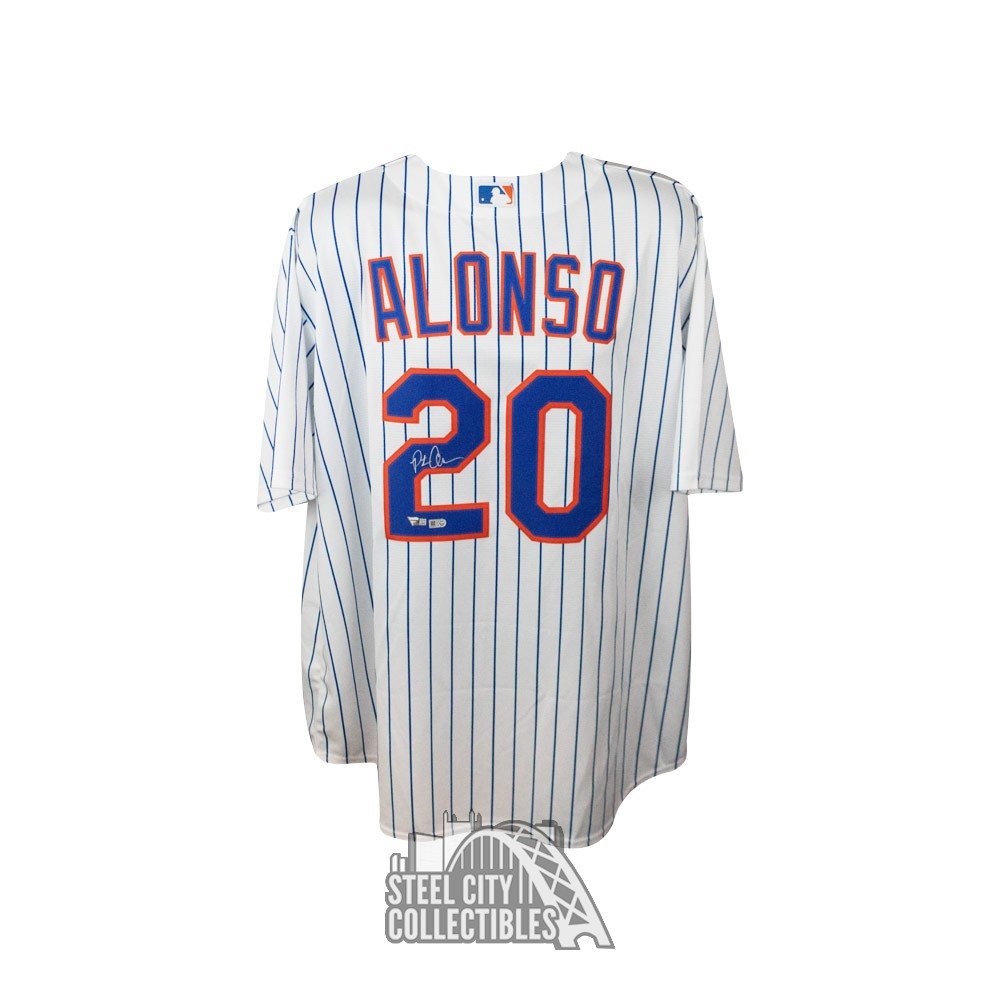 Pete Alonso Autographed New York Mets Nike Replica Baseball Jersey