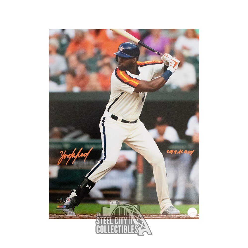 Yordan Alvarez 2019 AL ROY Autographed Houston Astros 16x20 Photo - MLB