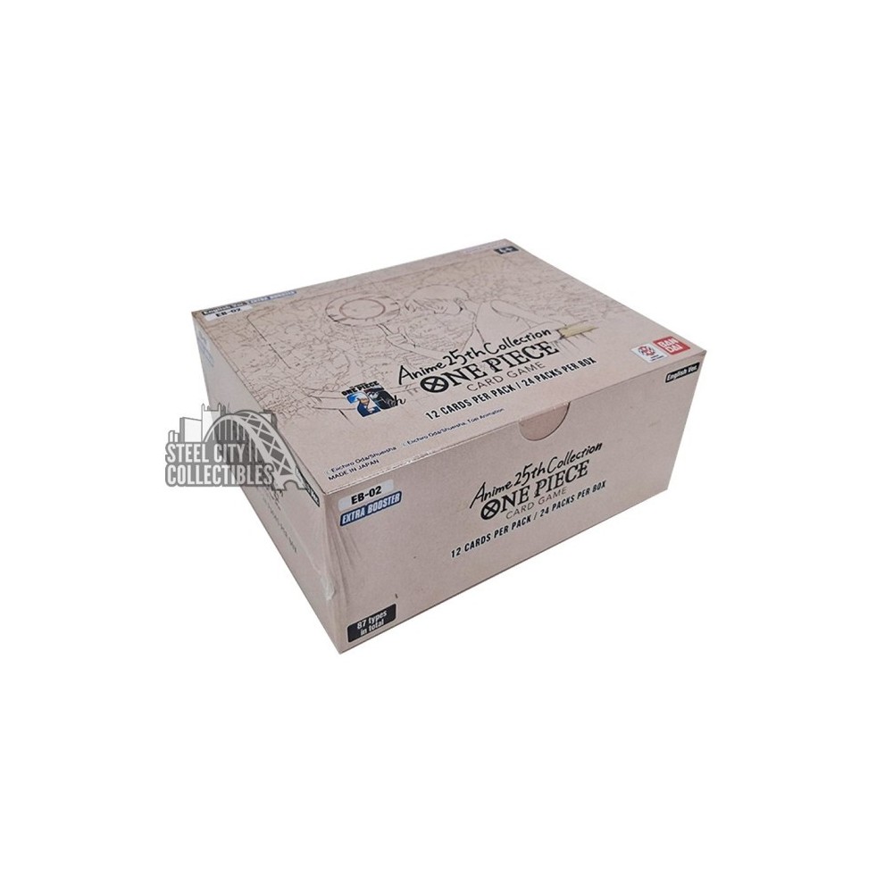 extra booster anime 25th collection box Bandai One Piece Anime 25th Collection (EB-02) Extra Booster Box