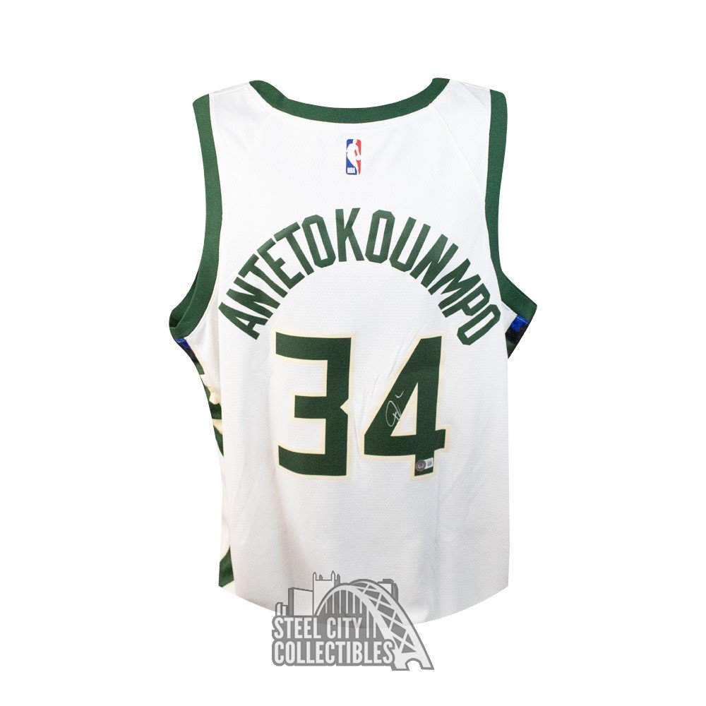 Giannis Antetokounmpo Autographed Jerseys, Signed Giannis