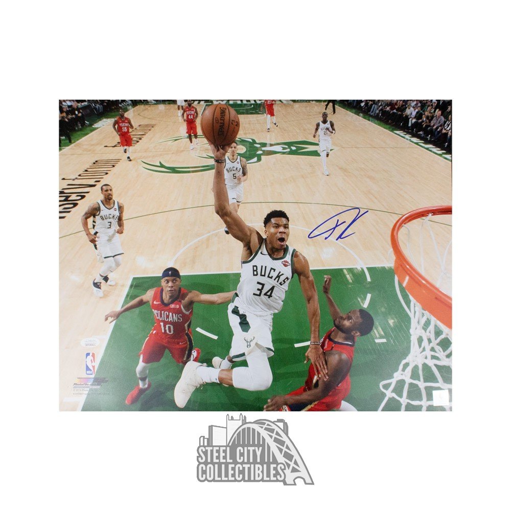 Shop Giannis Antetokounmpo Milwaukee Bucks Autographed White