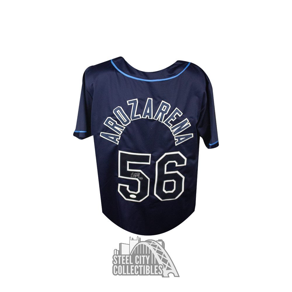 Randy Arozarena Autographed Tampa Bay Custom Baseball Jersey - JSA COA