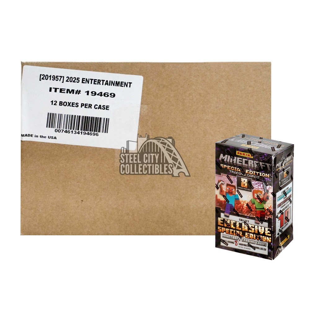 2025 Panini Minecraft Special Edition Hobby 12 Box Case 2025 Panini Minecraft Special Edition Hobby 12 Box Case