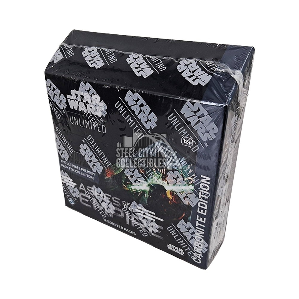 how much are star wars carbonite edition booster boxes worth Unlimited TCG: A Lawless Time Display Box – Nerdzoic Toy Store Unlimited collection with special Carbonite booster packs Star Wars Unlimited - Legends