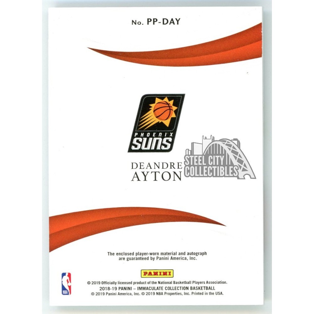 Deandre Ayton 2018-19 Panini Immaculate Jumbo Rookie Patch