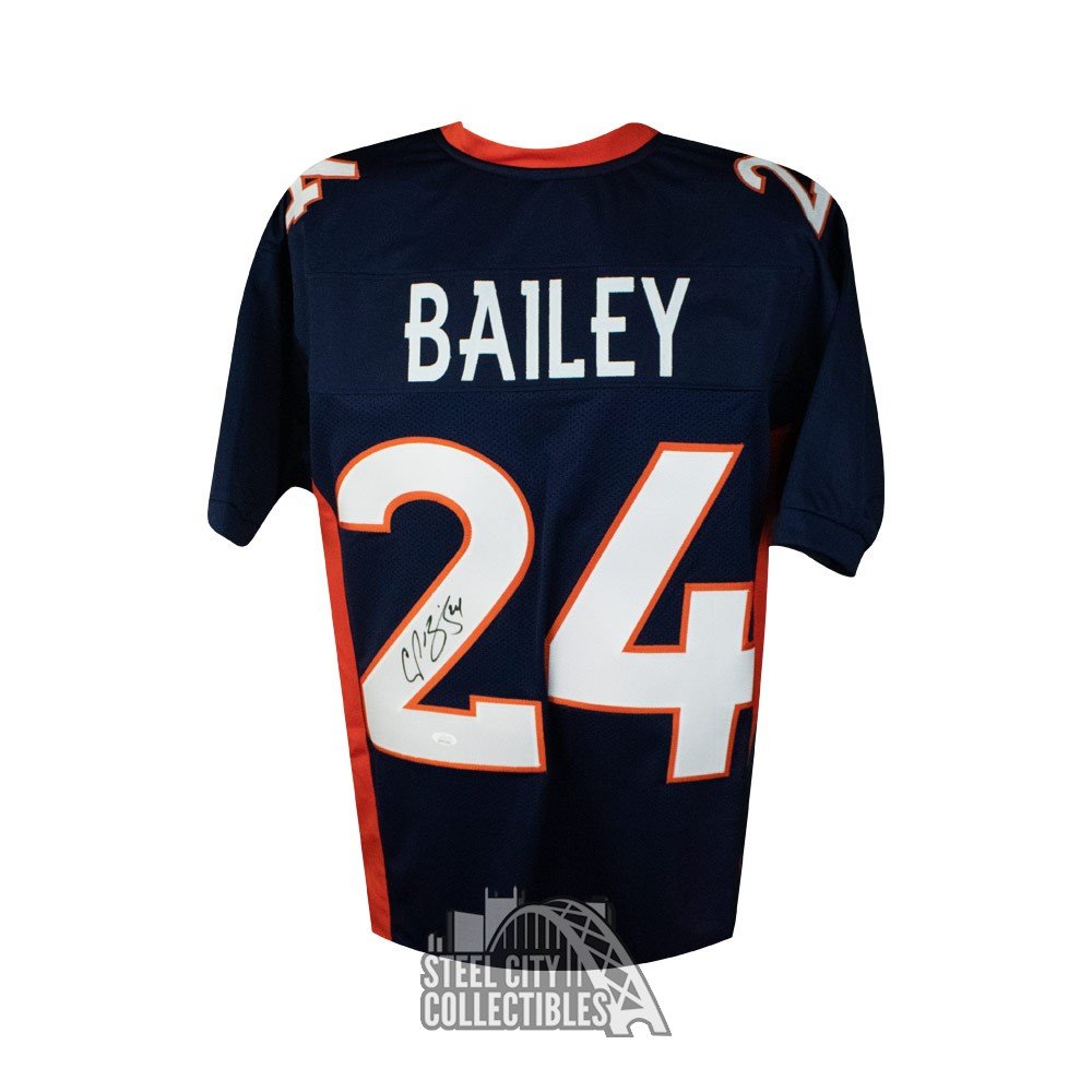 Champ Bailey Autographed Denver Custom Football Jersey JSA COA