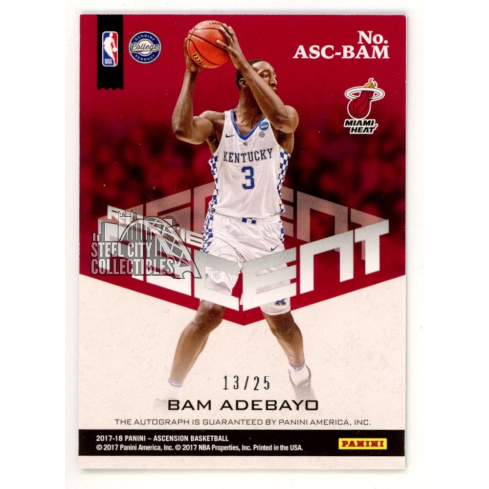 Bam Adebayo 2017-18 Panini Ascension Autograph Rookie Card #ASC