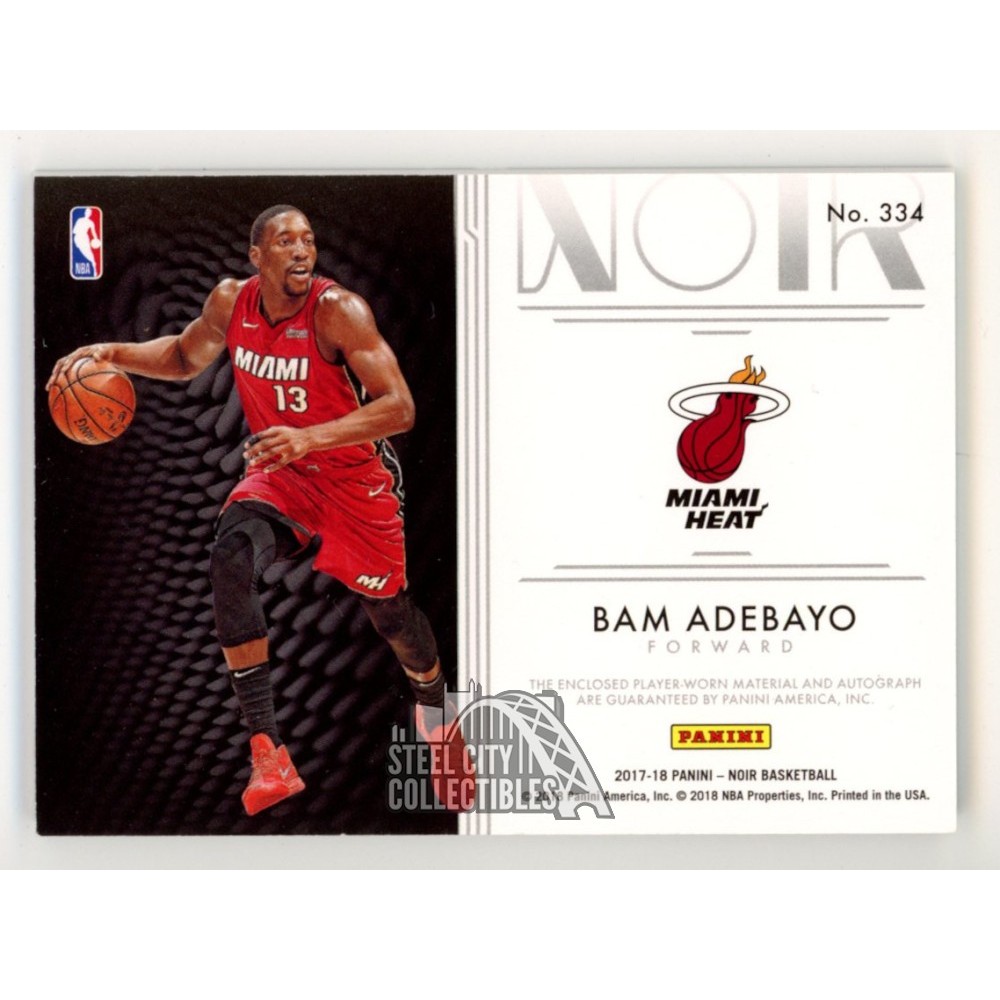 Bam Adebayo Panini Contenders Autograph Signed Rookie Card