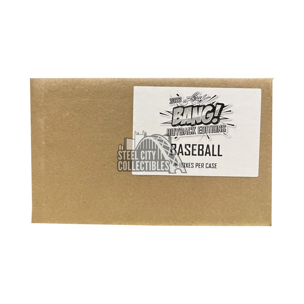 2023 Leaf Bang! Baseball Edition 8Box Case Steel City Collectibles