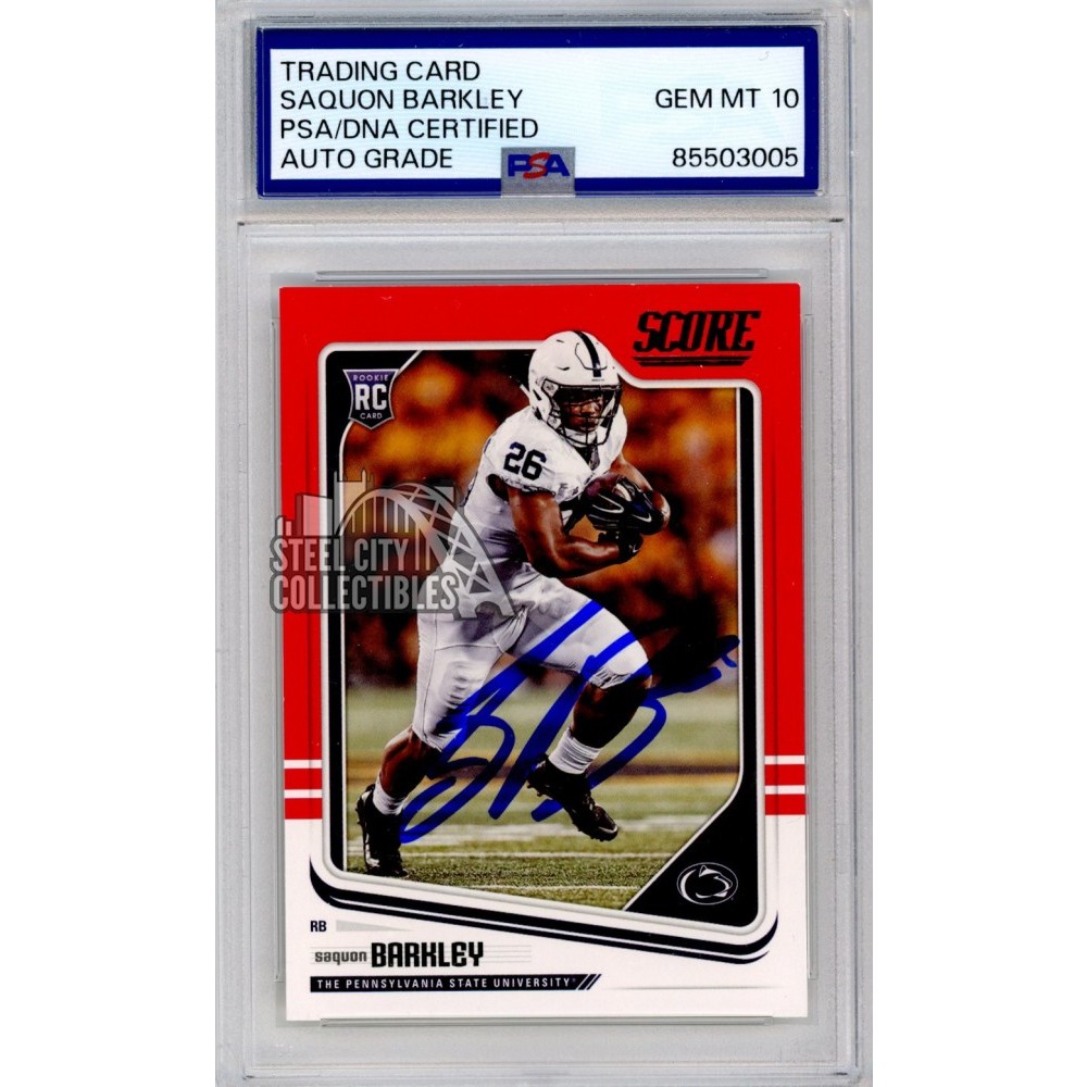Rookie Card Saquon Barkley Autograph Rookie Card Saquon Barkley
