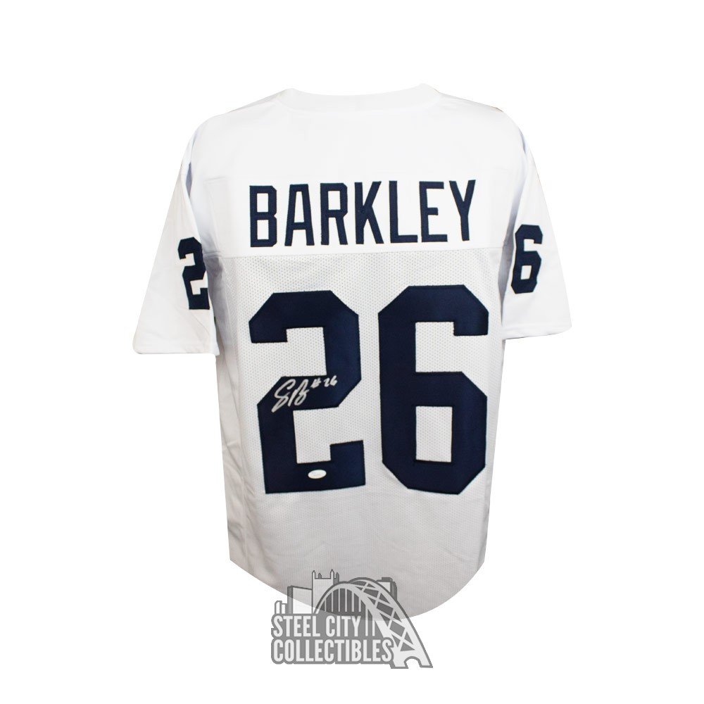 saquon barkley framed jersey