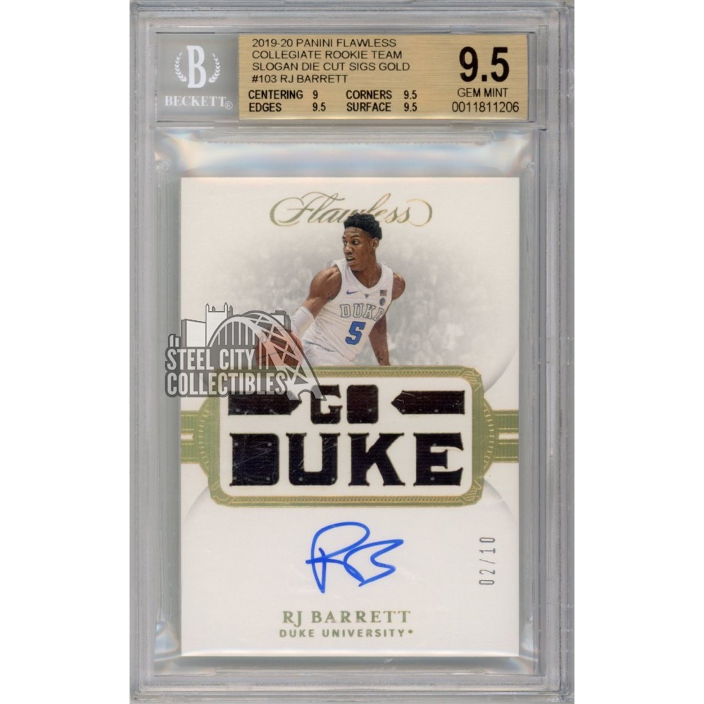 Panini Flawless Rj Barrett Autograph RJ Barrett 19-20 Panini