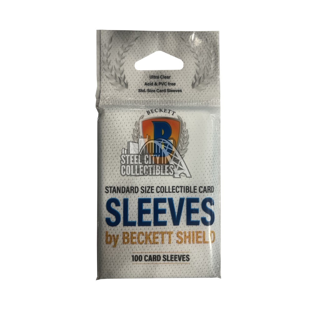 Beckett Shield Standard Size Card Sleeves Pack of 100 | Steel City  Collectibles