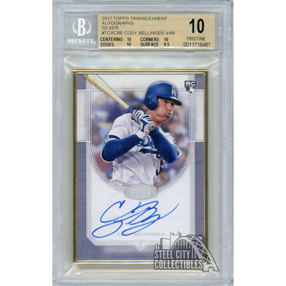 cody bellinger autographed baseball