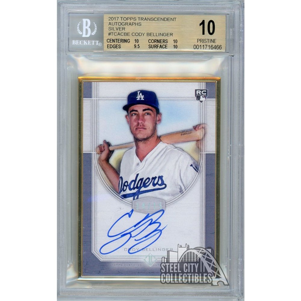 Cody Bellinger 2017 Topps Transcendent Baseball Autograph Silver Rookie