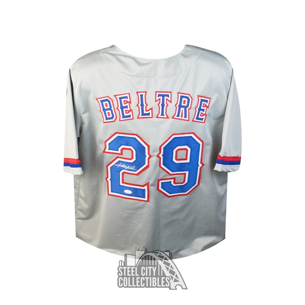 Autographed/Signed Adrian Beltre Texas Rangers Blue Baseball Jersey JSA COA  at 's Sports Collectibles Store