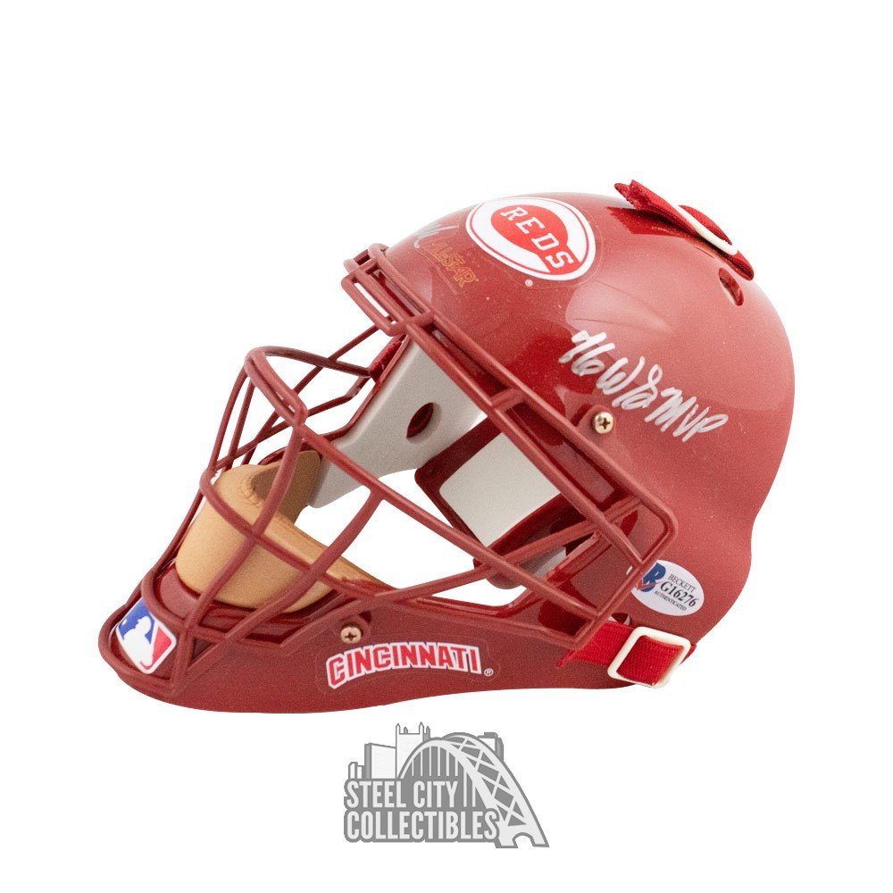 Johnny Bench 76 WS MVP Autographed Cincinnati Reds Mini Catchers Mask