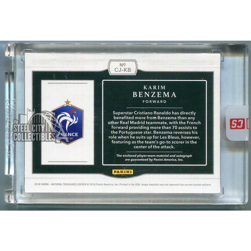 Karim Benzema 2018 Panini National Treasures #CJ-KB Colossal
