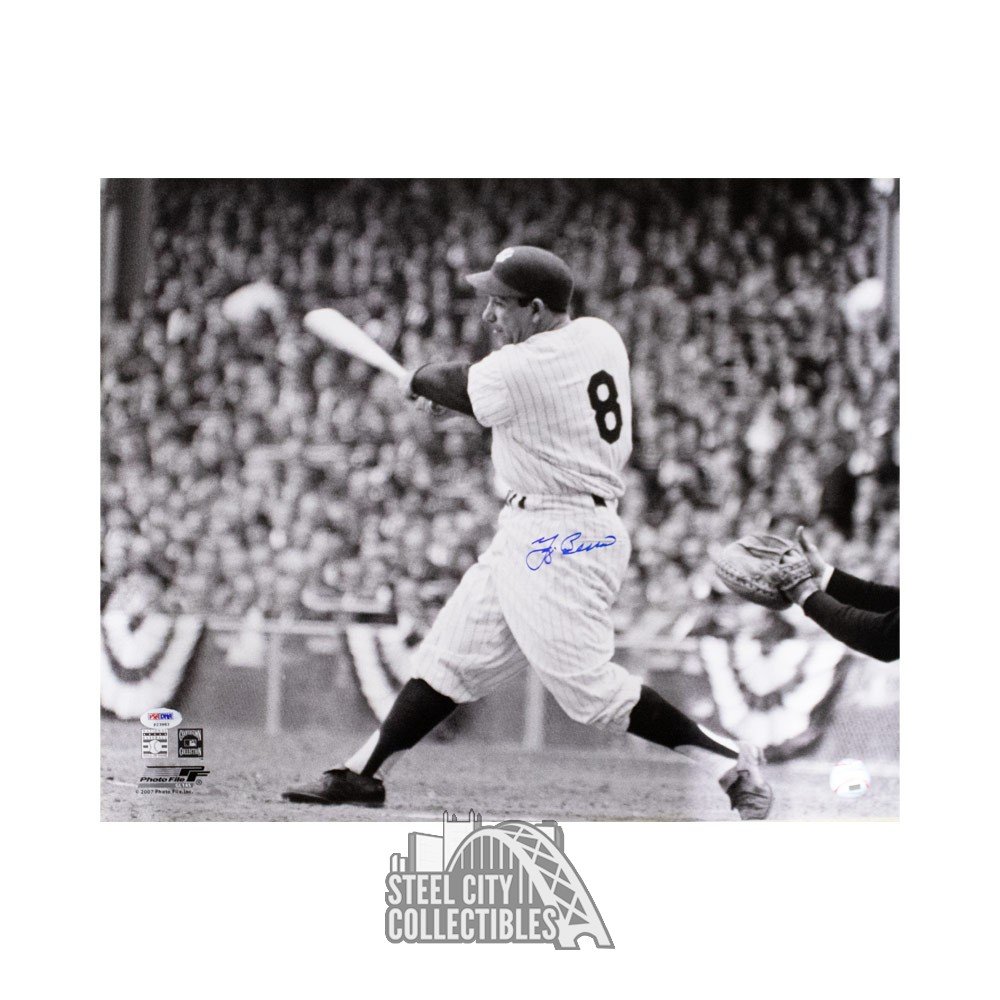 Yogi Berra Signed 5x7 New York Yankees Baseball Photo JSA