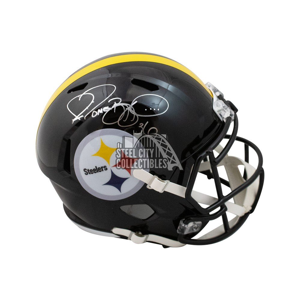 Jerome Bettis Autographed Pittsburgh Steelers Speed Replica Full-Size  Football Helmet - BAS COA