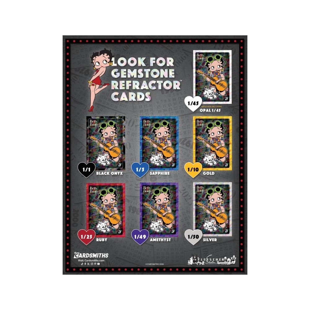 2026 Cardsmiths Betty Boop Mega 6-Box Inner Case | Steel City