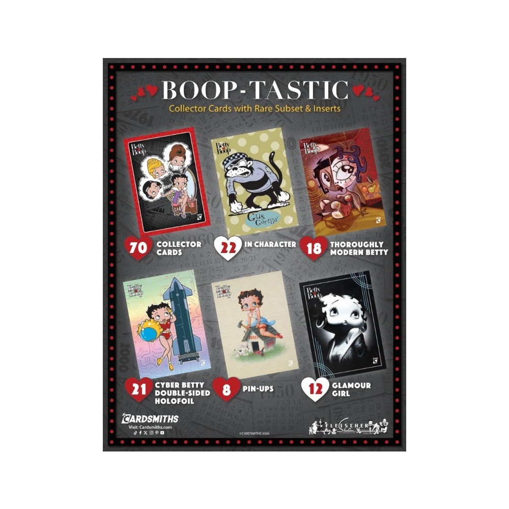 2026 Cardsmiths Betty Boop Mega 6-Box Inner Case | Steel City