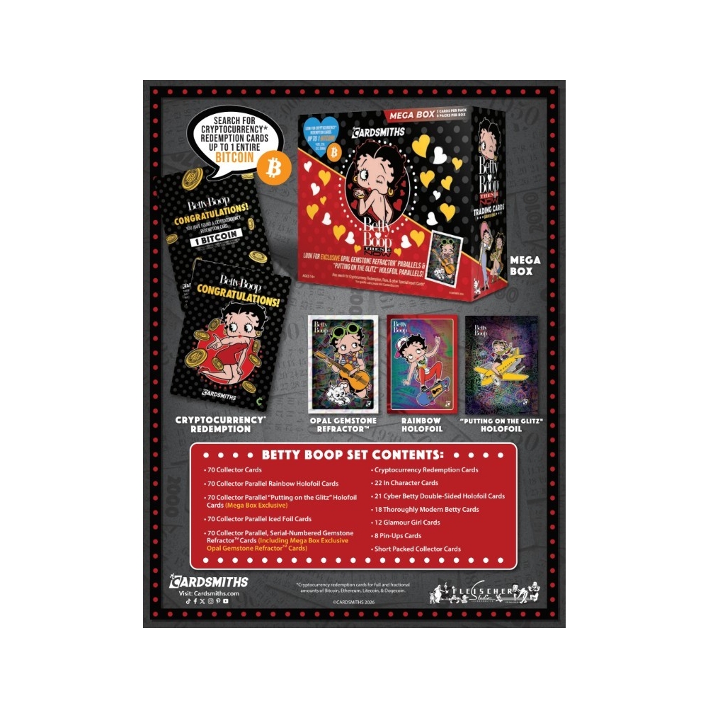 2026 Cardsmiths Betty Boop Mega 24-Box Master Case | Steel City