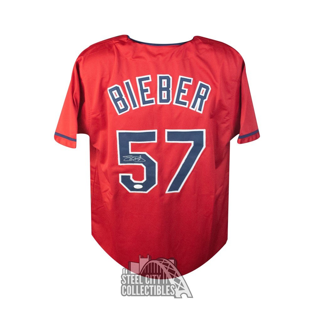 Jersey Bieber Indians Shane Bieber Autographed Cleveland Indians