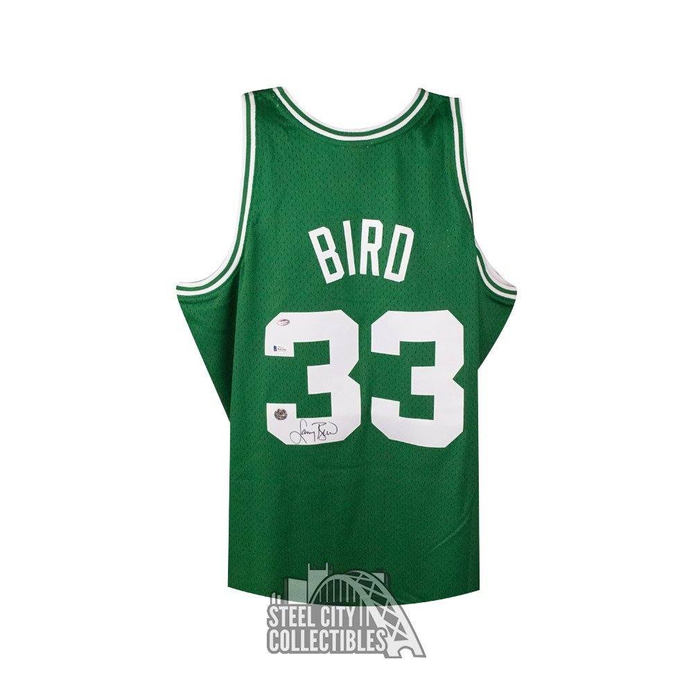 larry bird autographed jersey