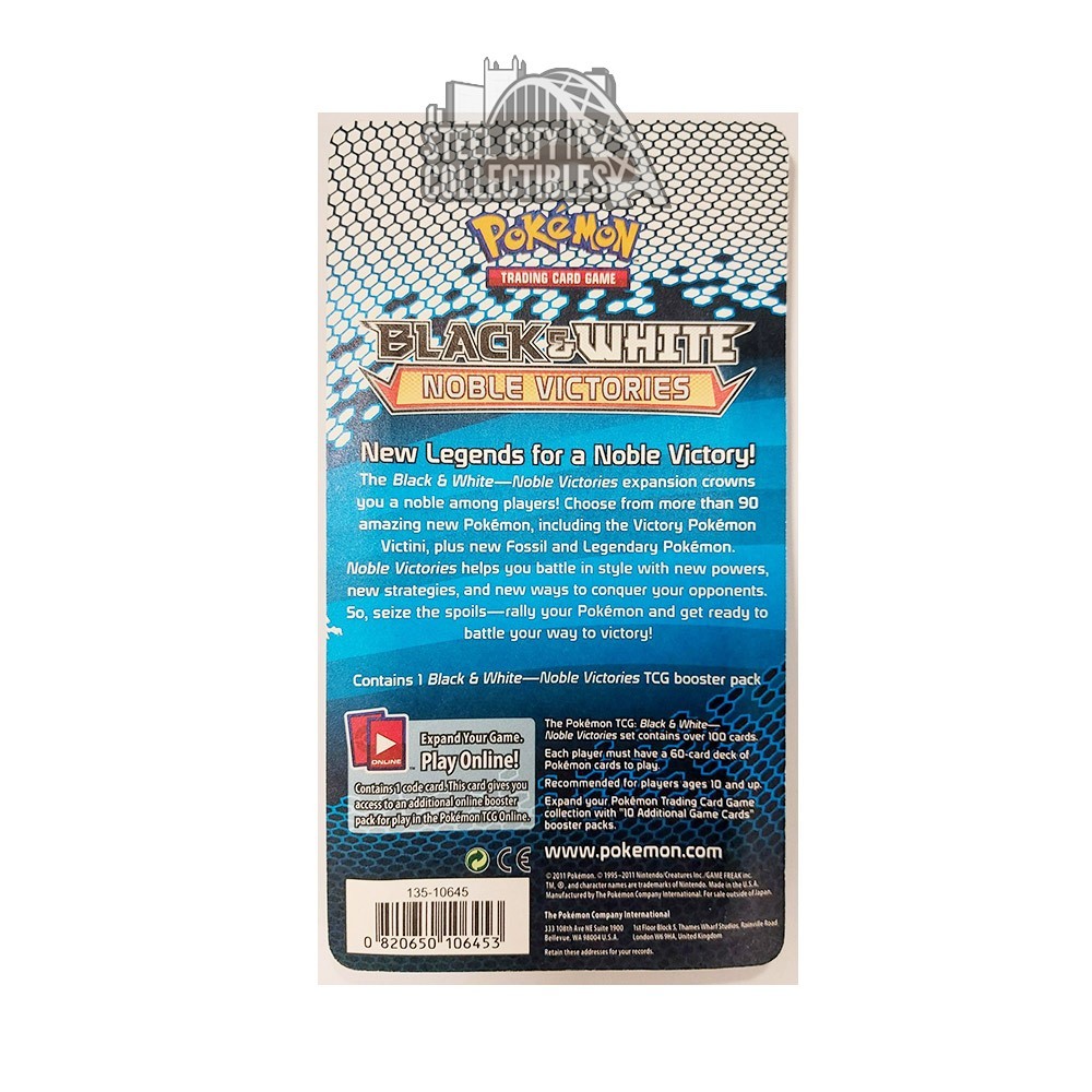 Pokemon Black & White Noble Victories Blister Pack | Steel City Collectibles