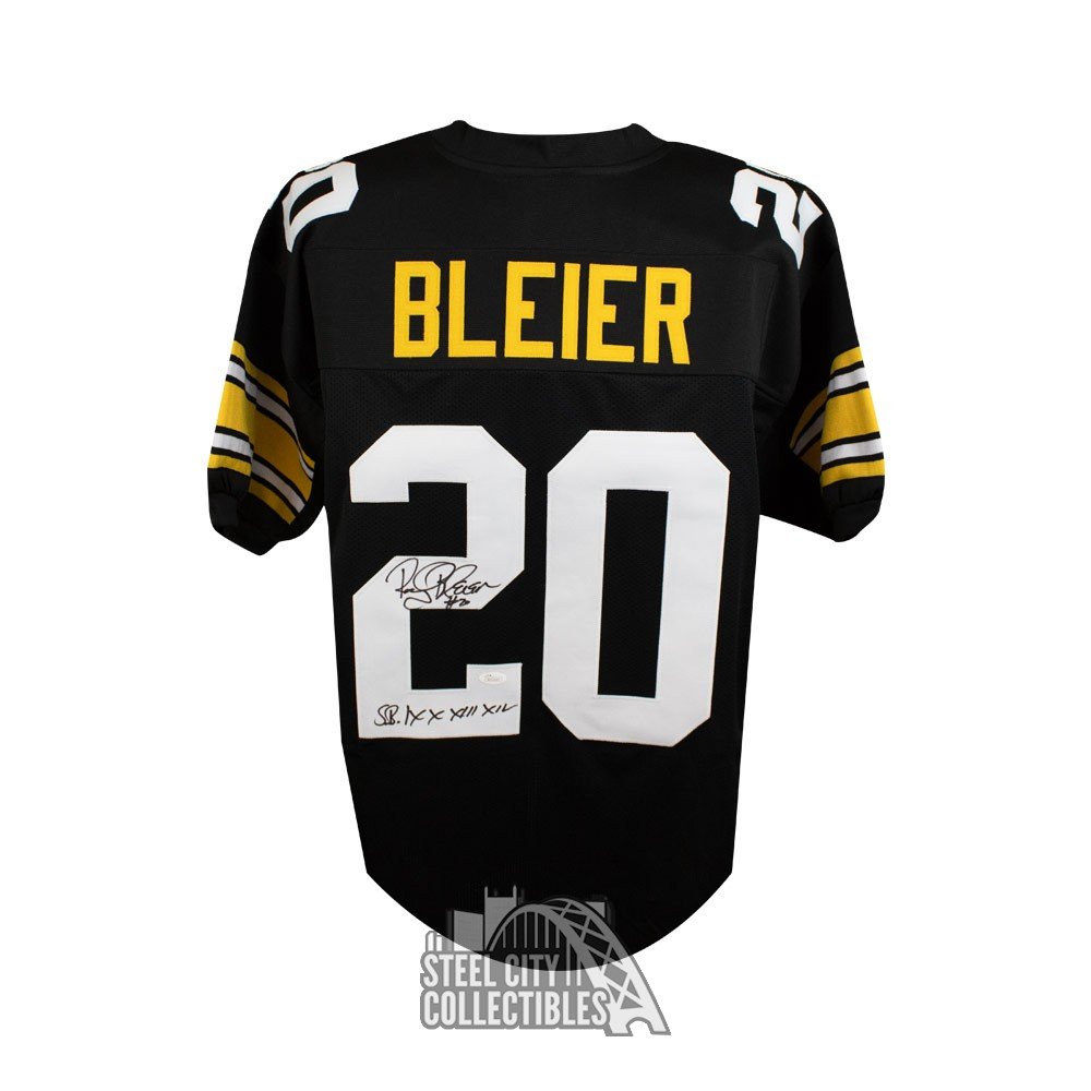 rocky bleier autographed jersey