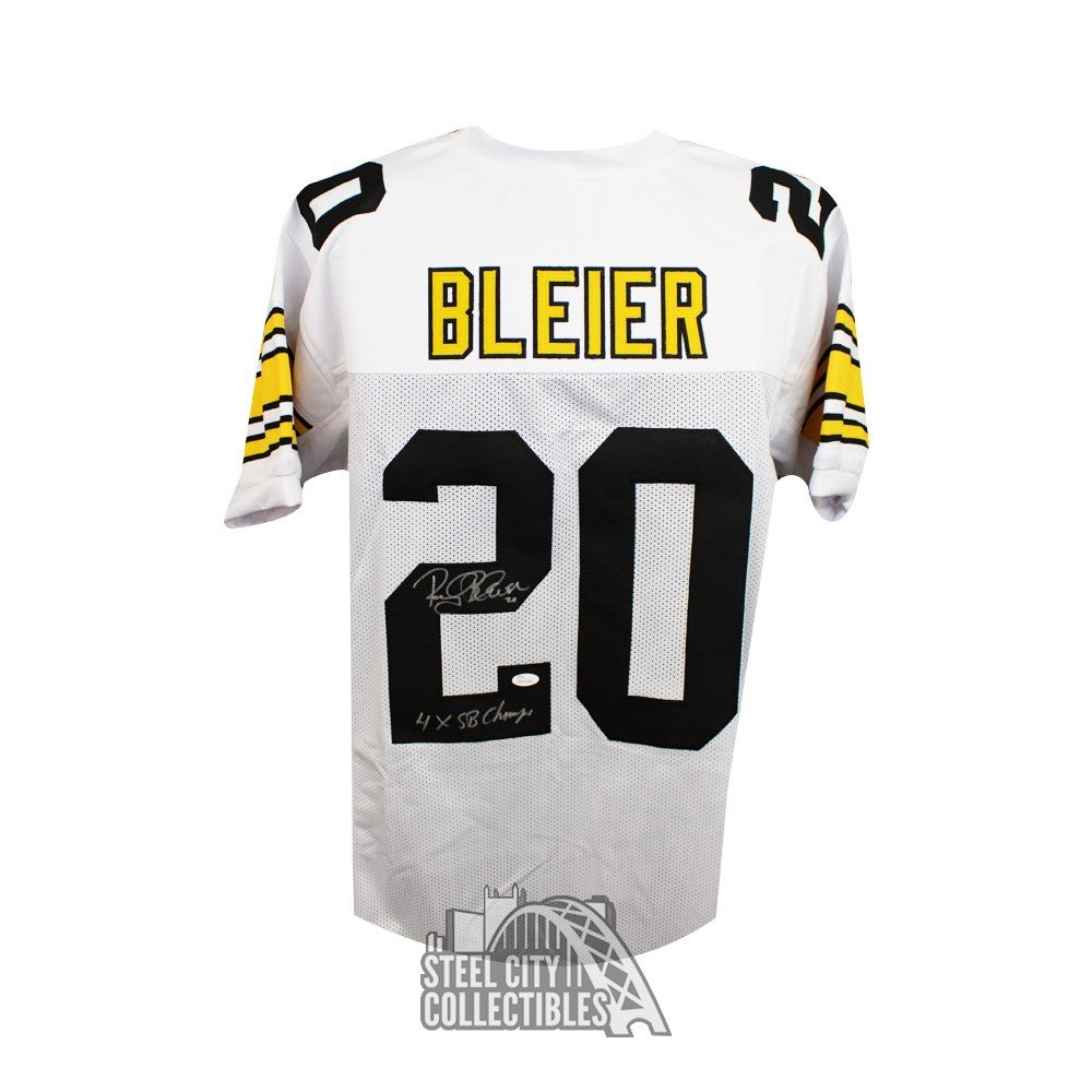 rocky bleier autographed jersey