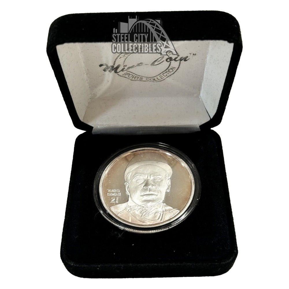 1997 Highland Mint Roberto Clemente Commemorative Medallion Coin