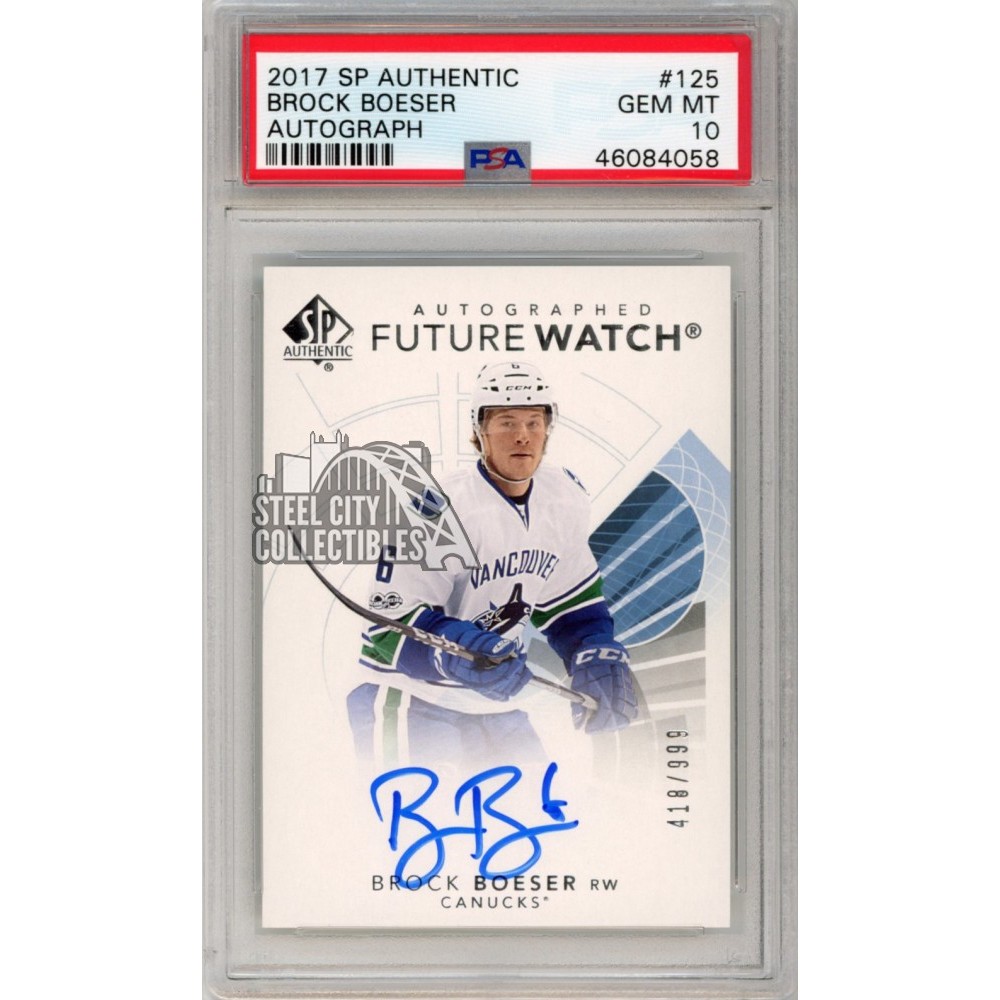 Brock Boeser 2017-18 Upper Deck SP Authentic Future Watch