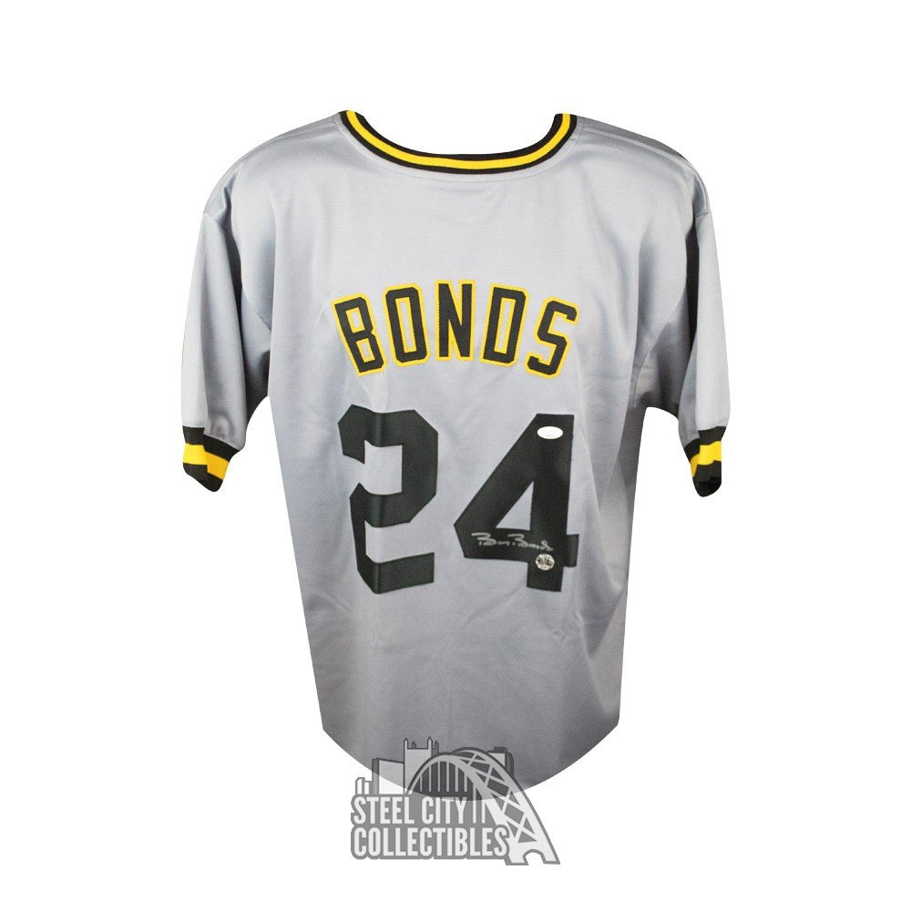 Barry Bonds Autographed Pittsburgh Custom Baseball Jersey - JSA COA