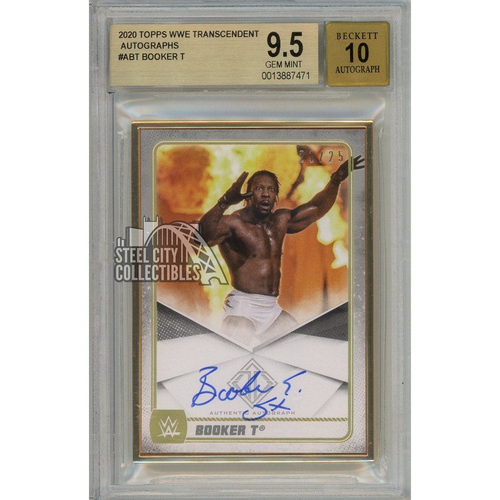 Booker T 2020 Topps Transcendent WWE Autograph Card 21/25
