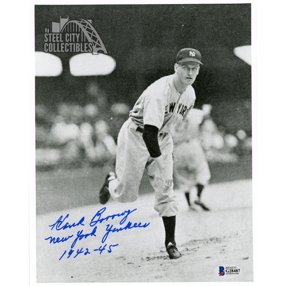 Hank Borowy "New York Yankees 194245" Autographed Yankees 8x10 Photo