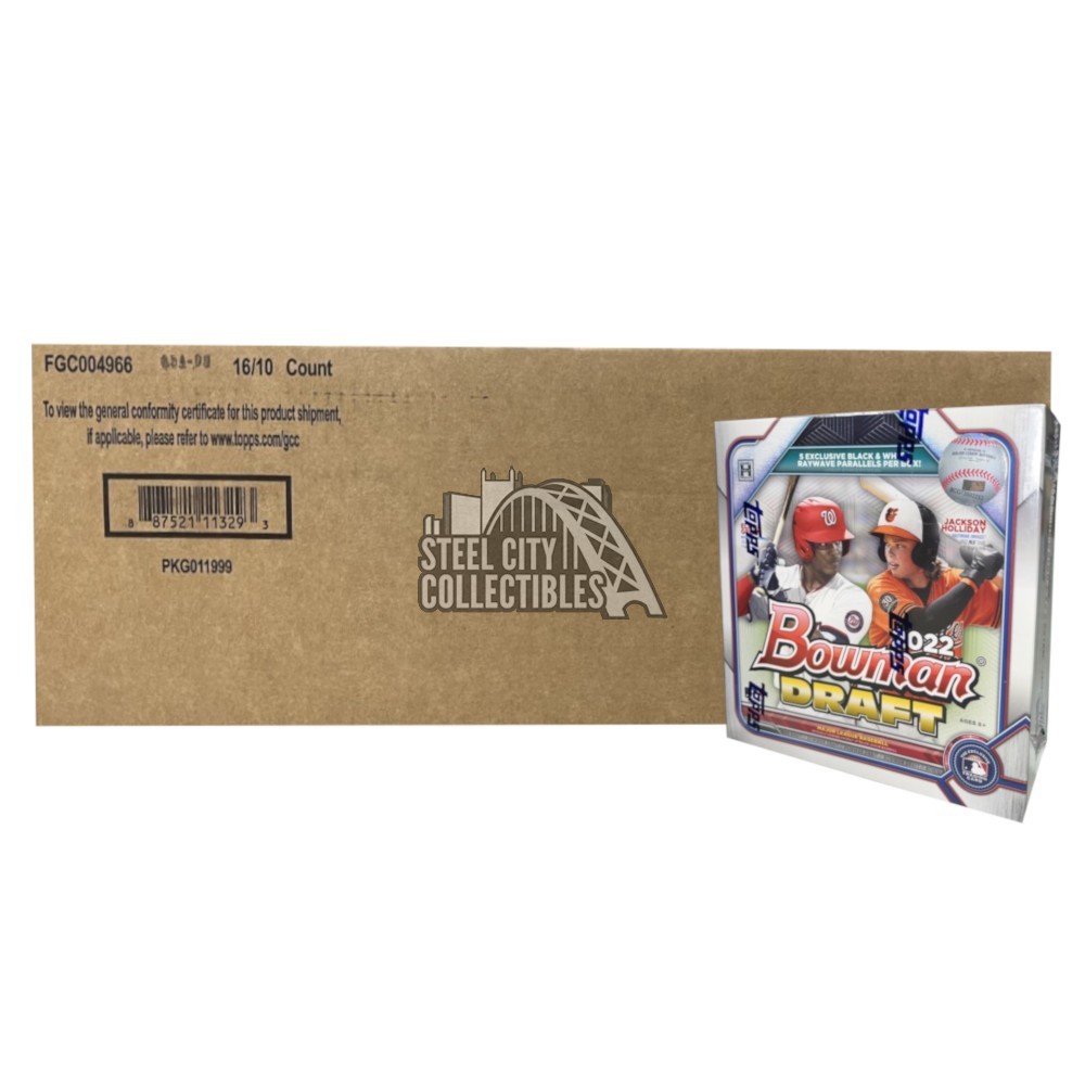 2022 Bowman Draft Baseball Lite 16Box Case Steel City Collectibles