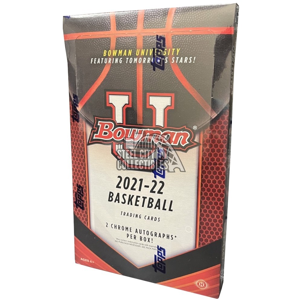 202122 Bowman University Basketball Hobby Box Steel City Collectibles