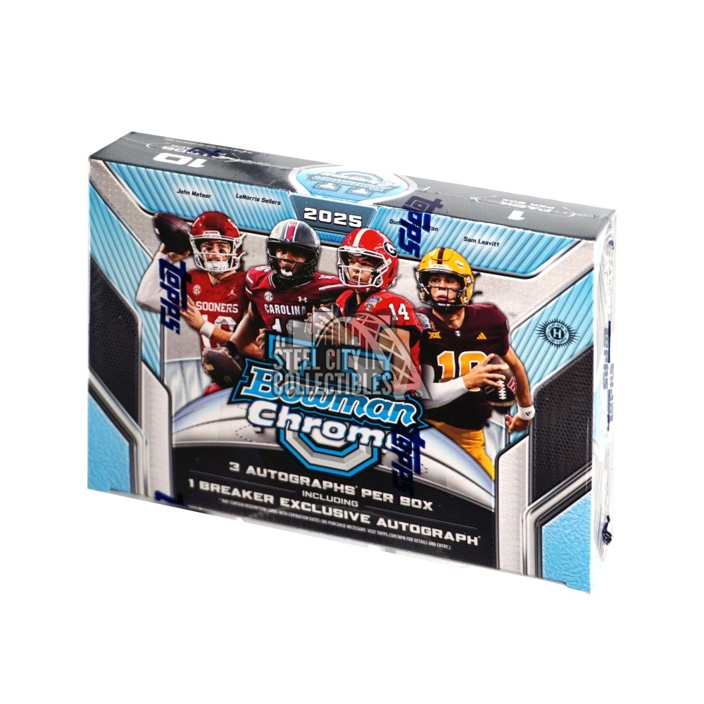 2025 Bowman University Chrome Football Breaker's Delight Box