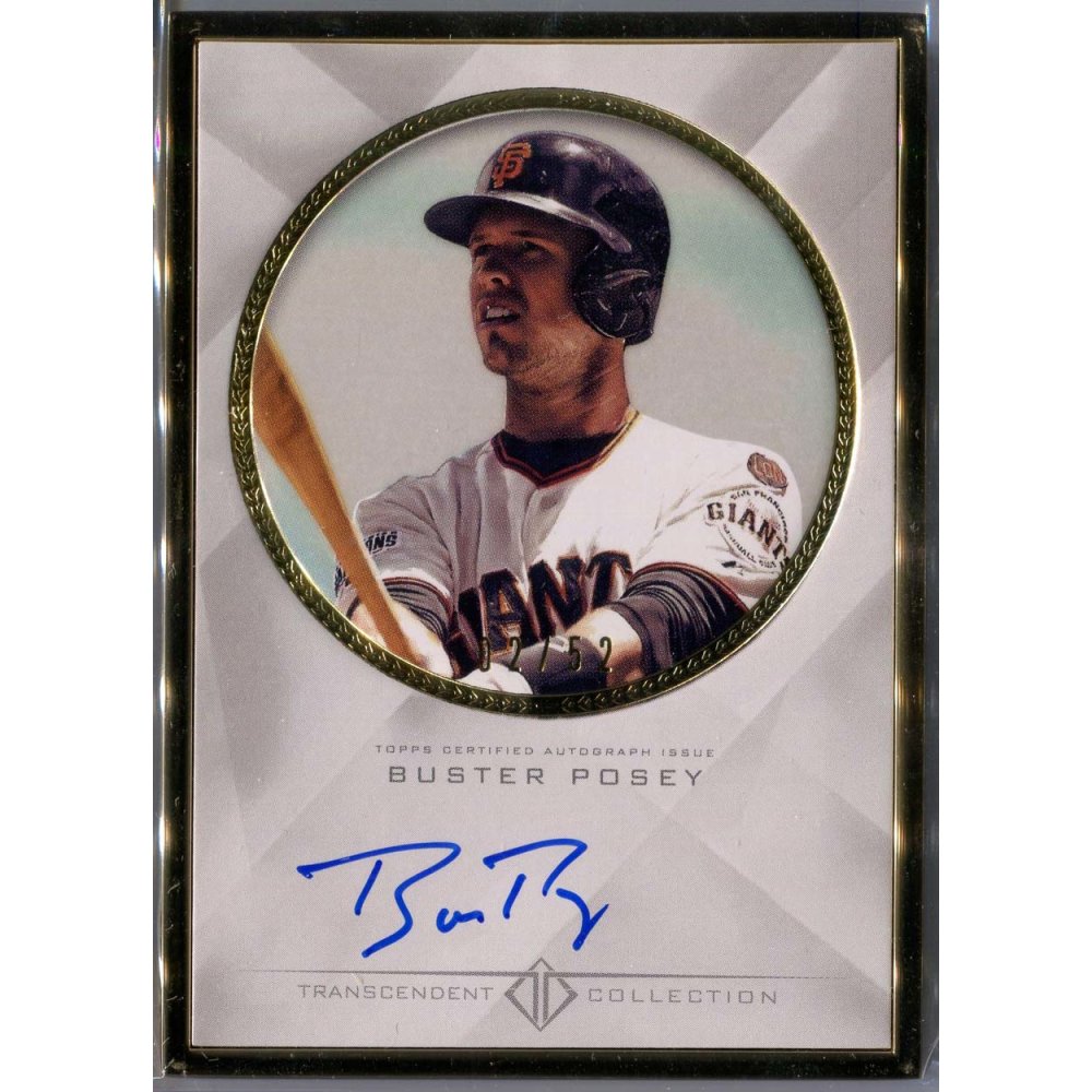 Buster Posey 2016 Topps Transcendent Base Framed Autograph
