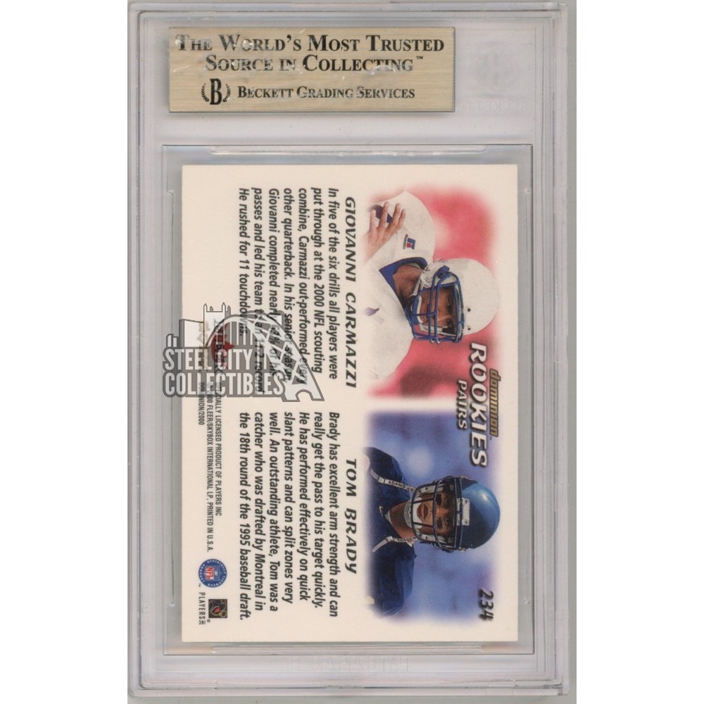 Tom Brady 2000 Dominion Rookie Card #234 BGS 9.5 Gem Mint (403