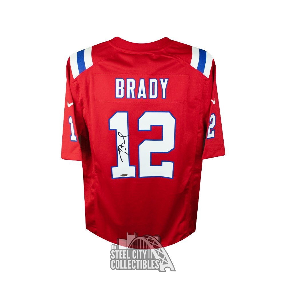 Tom Brady Autographed New England Patriots Authentic Football Jersey Tristar COA